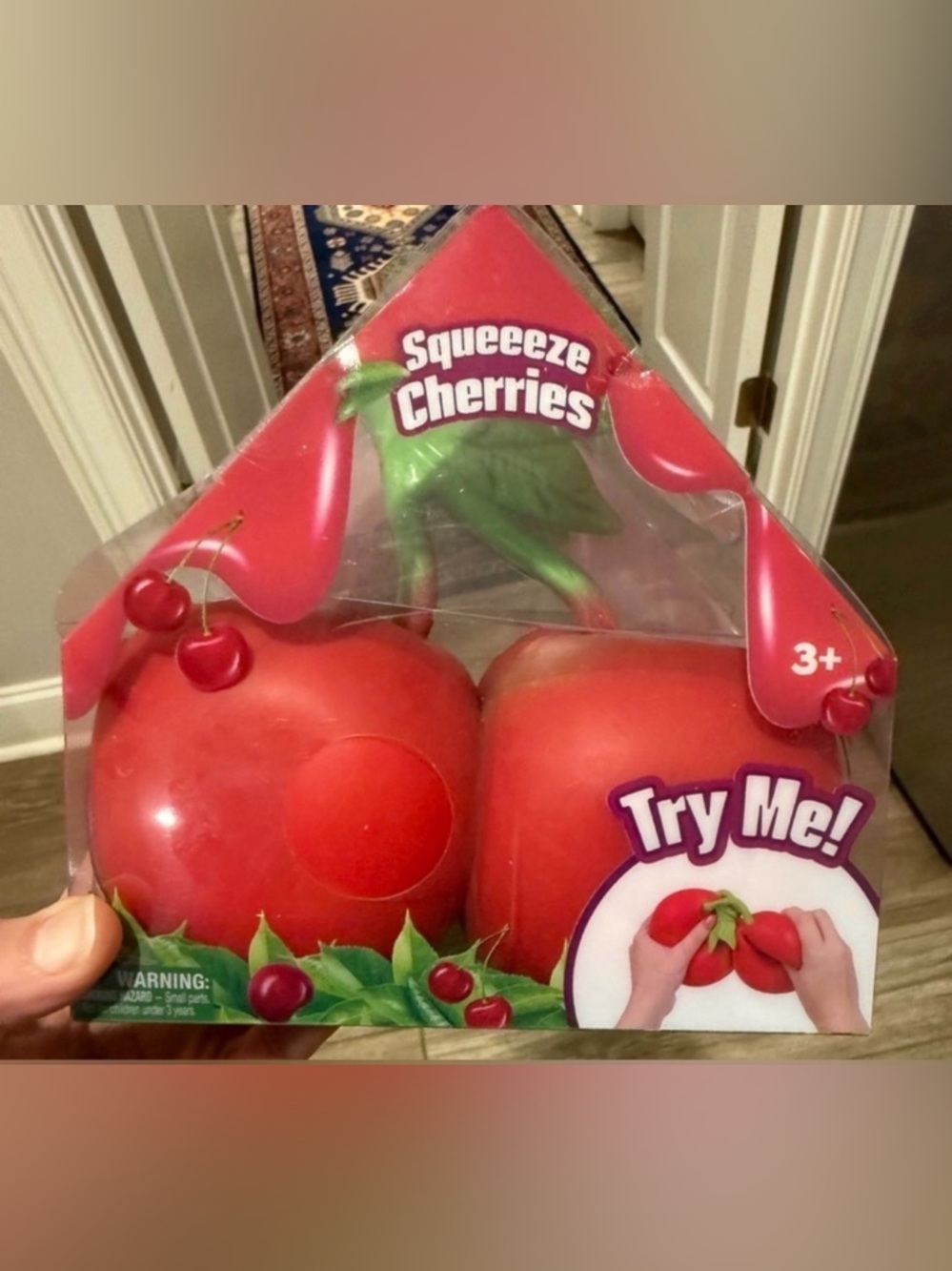 Sunny Days Squeeze Cherries Squishy toy. TikTok favorite!